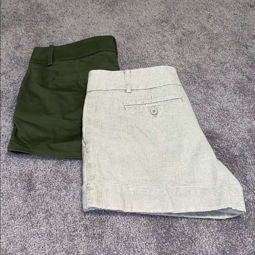 Lot of 2 - Mossimo & NY&Co Linen Shorts